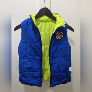 Blue and Green Kids Puffer Vest